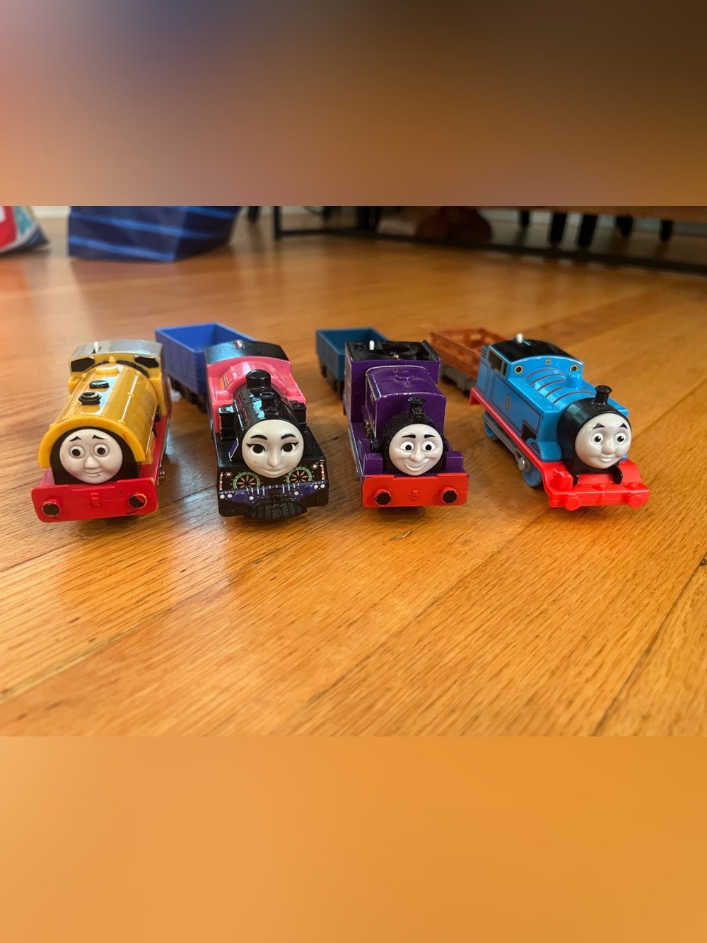 Thomas, Ashima Hyperglow, Ben, Charlie, trackmaster train